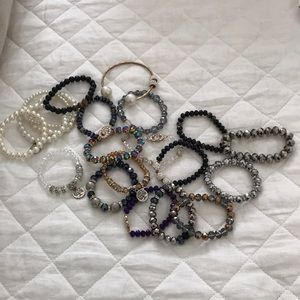 Beautiful stretchy bracelets all 20 for $12.